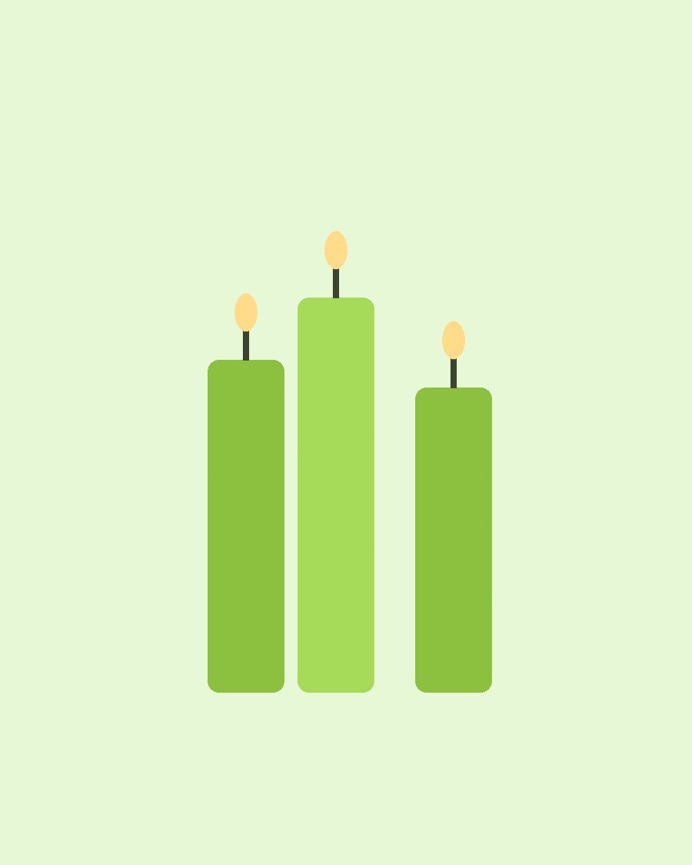 Beeswax Pillar Trio
